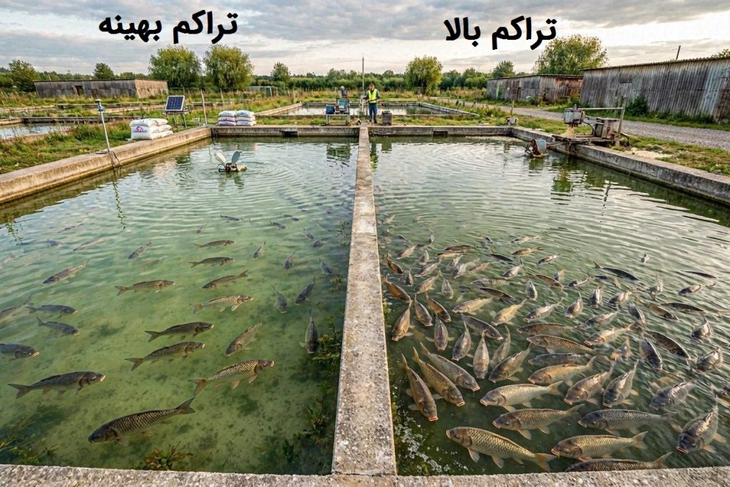 تعداد ماهی در هر متر استخر 04