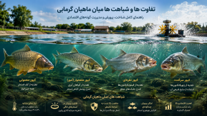 تفاوت ها و شباهت ها میان ماهیان گرمابی